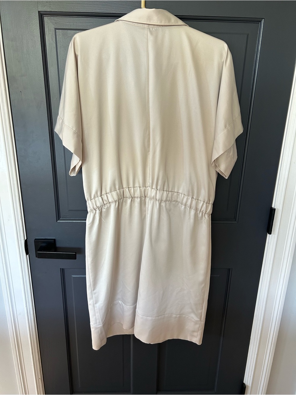 White House Black Market Matte Jersey Utility Jumpsuit - Picture 6 of 8